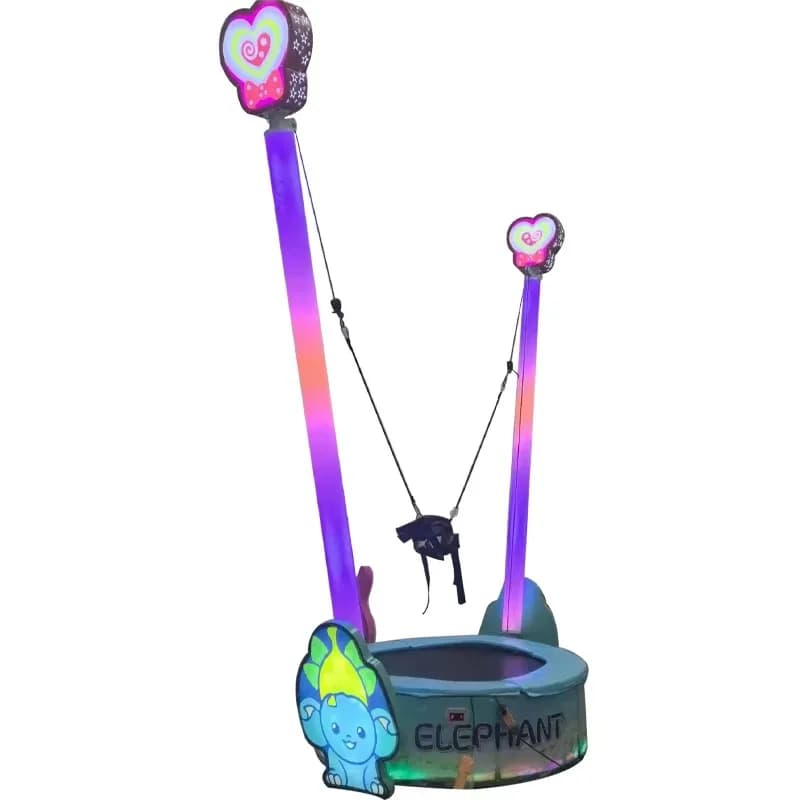 Elastic Children's Trampoline with Safety Function, for Internal/External Use, in PP Material, Factory Direct Sale