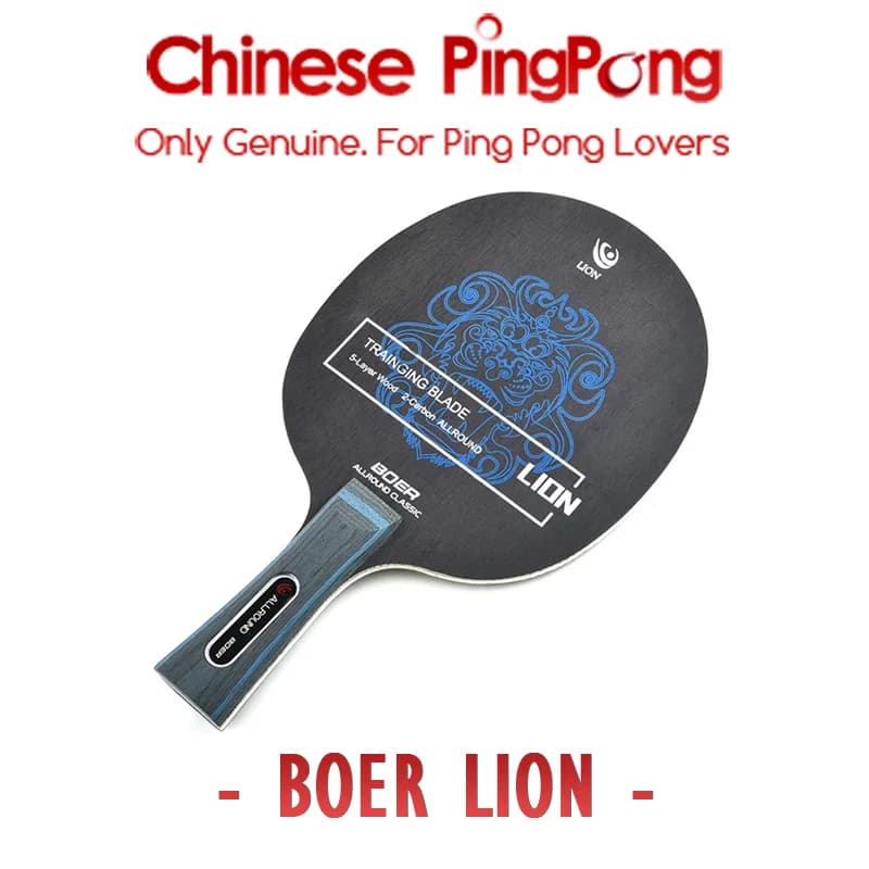 BOER LION original ping pong rack with carbon blade, allround type, ping pong deck paddle
