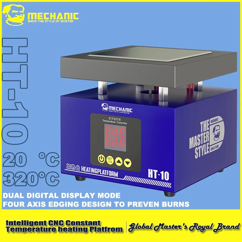 MECCANICO HT-10 200W Tavolo riscaldante a temperatura costante per la rimozione del telaio dello schermo del telefono Comuter Piattaforma di preriscaldamento della scheda PCB