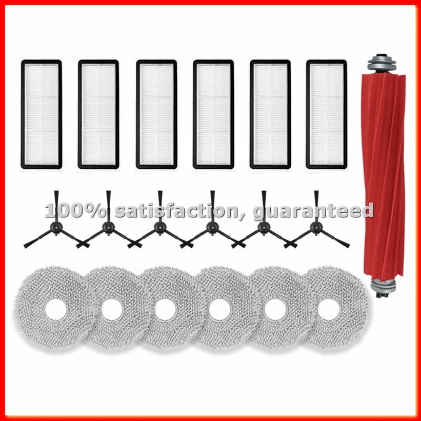 Parts for vacuum cleaner Qrevo S, Qrevo Pro, Qrevo MaxV, Qrevo Plus: Main brush, Lateral brush, Filter, Mop cloth - ABAM