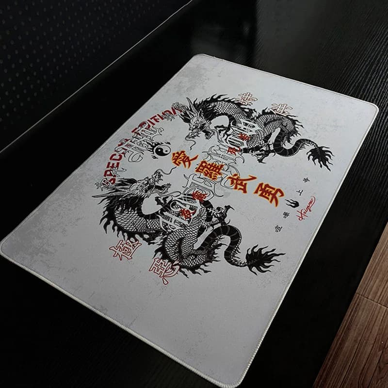 Retro Dragon Talisman Mouse Pad Evil Hate Gossip Formation Mousepad Computer Keyboard Pad Gaming Accessories XXL Desk Mat