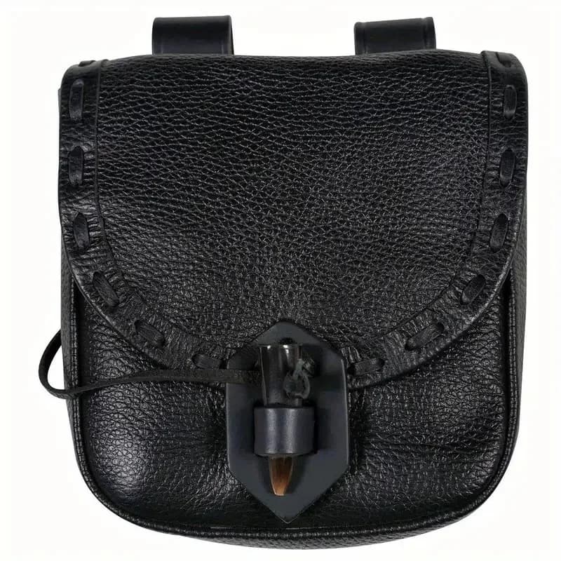 Medieval Renaissance Style Waist Bag Retro PU Leather Viking Pouch Coin Purse Dice Bag For Men Women Larp Cosplay Props