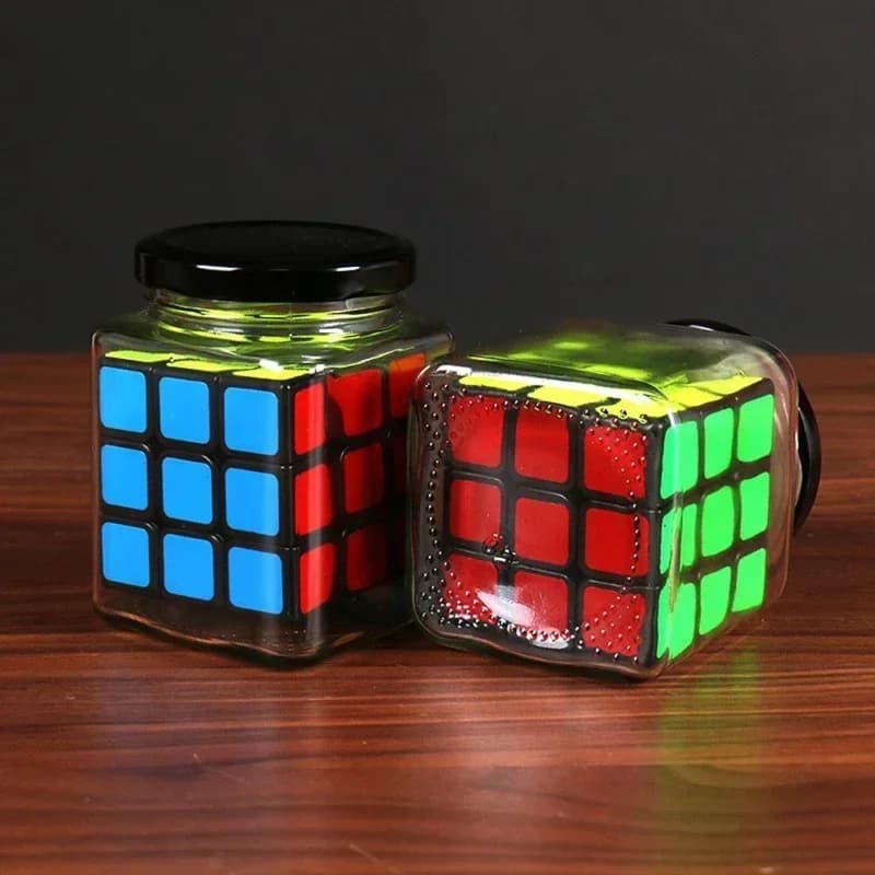 Cubo in una bottiglia Trucchi magici Novità Cubo illusione Scomparire Oggetti di scena magici Trucco magico Cubo Party Magie