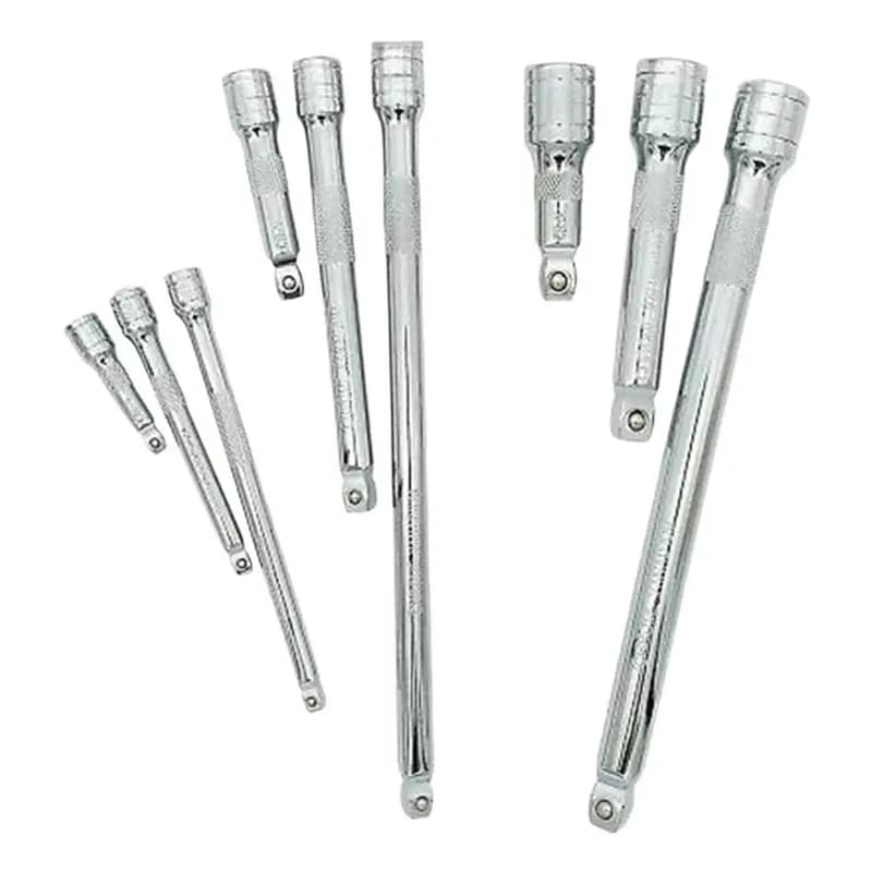 AB11-1/4" 3/8" 1/2" Drive Extension Set Socket Ratchet Wrench Ratchet Wrench Extender Hand Tool Set With Extension Bar 50-250Mm