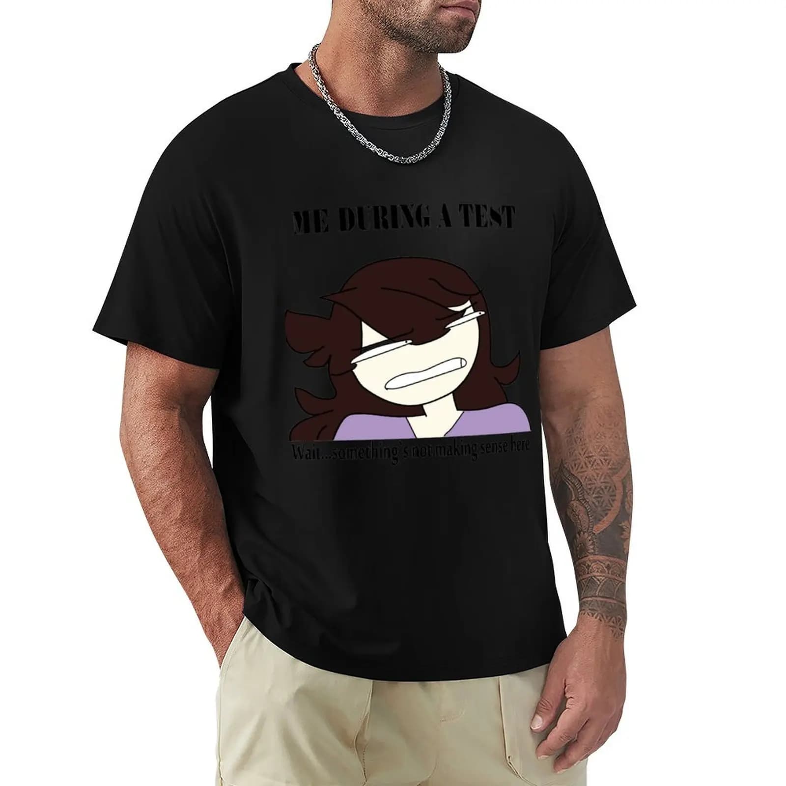 jaiden animations TEST T-Shirt Plus Size Summer Casual T-Shirt