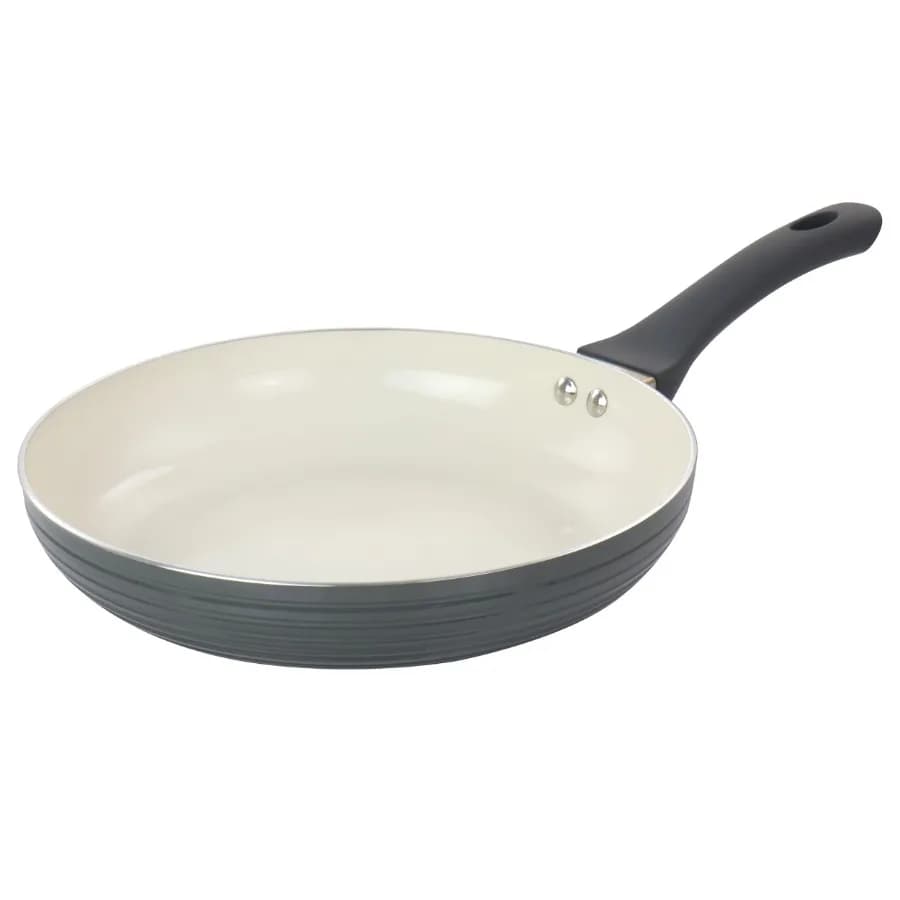 Ridge Valley 10 Inch Aluminum Nonstick Frying Pan in Grey