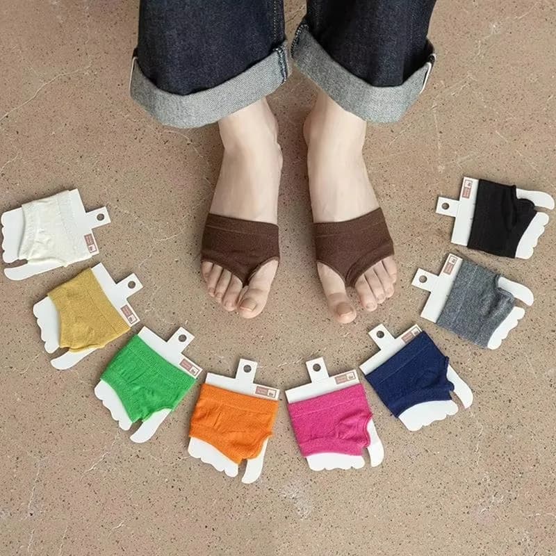 1 paio di calzini Tabi da donna in stile giapponese, calzini estivi antiscivolo a due dita, calzini traspiranti in puro cotone per il bikini