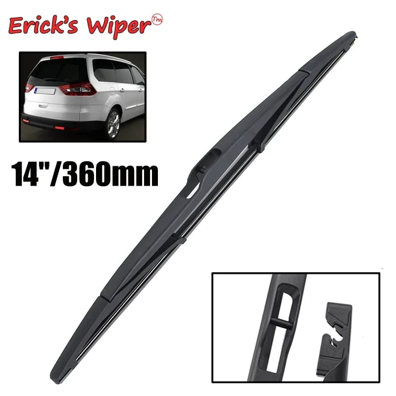 Erick's Wiper 14" Rear Wiper Blade For Ford Galaxy MK 3 2009 - 2014 Windshield Windscreen Clean Tailgate Window Car Rain Brush