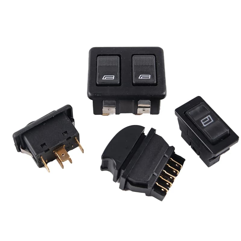 1 pz universale 5 pin DC 12V 20A auto elettrico alzacristallo interruttore sollevatore Controller controllo alzacristalli interruttore di accesso