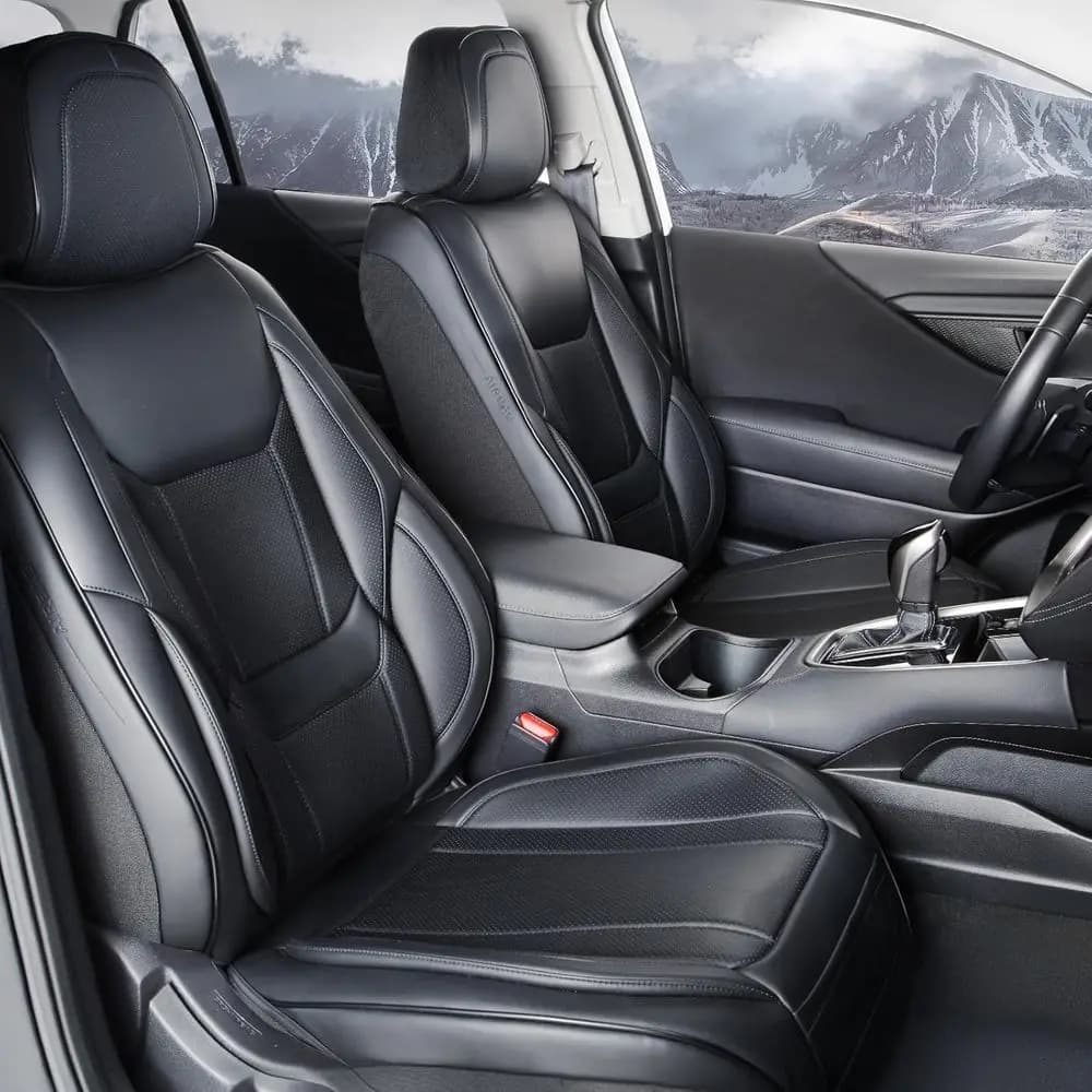 Car Covers for Trucks Front Seats for Chevy Silverado 1500 Crew 2014-2018, double cabin - Water resistant leather cover