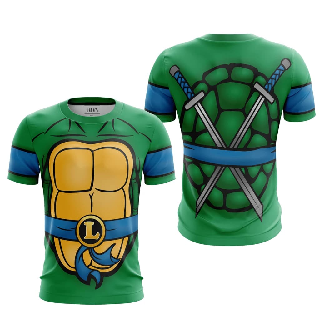 Bandai Ninja Turtles Classic Anime Periferico Per Adulti Bambini Cosplay T-shirt stampate in 3D Fadeless Estate Ad asciugatura rapida Comodo Taglie forti
