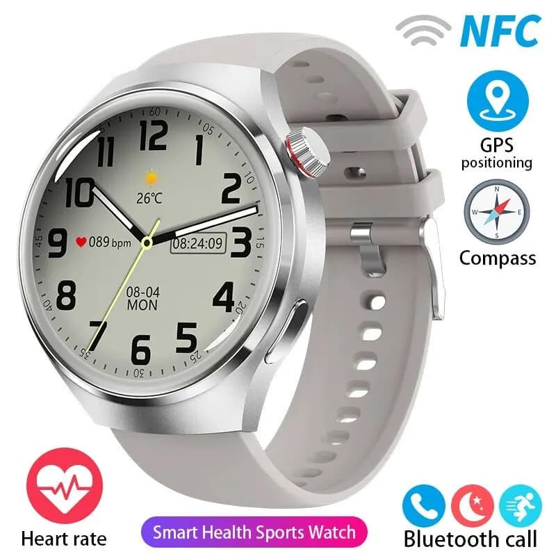 Smart Watch Uomo Sport Tracker NFC 1.53" Schermo HD Monitor sanitario Orologi Chiamata Bluetooth SmartWatch