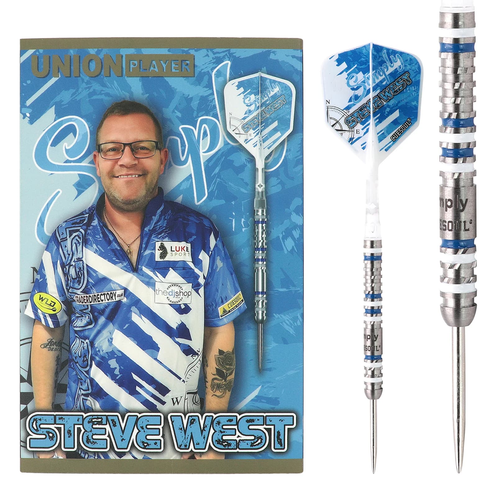 CUESOUL Steve West 22 g Botti per freccette con punta in acciaio al tungsteno al 90%