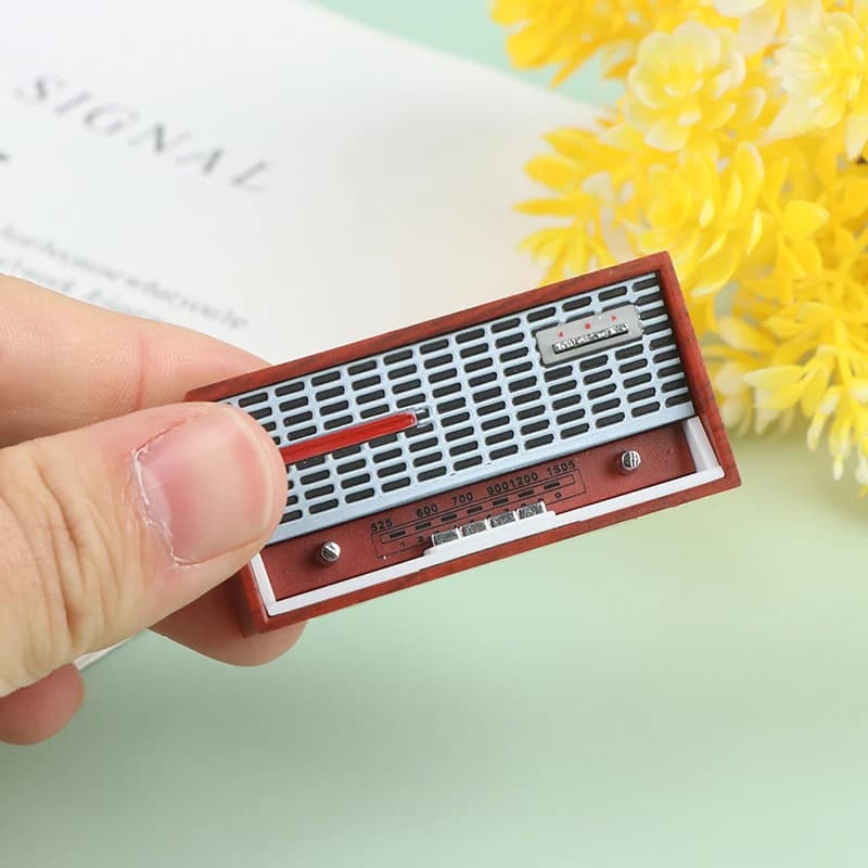4 stili casa delle bambole in miniatura modello radio registratore giocatore giocattolo bambola mobili arredamento casa delle bambole lettore radio registratore retrò 1 pz