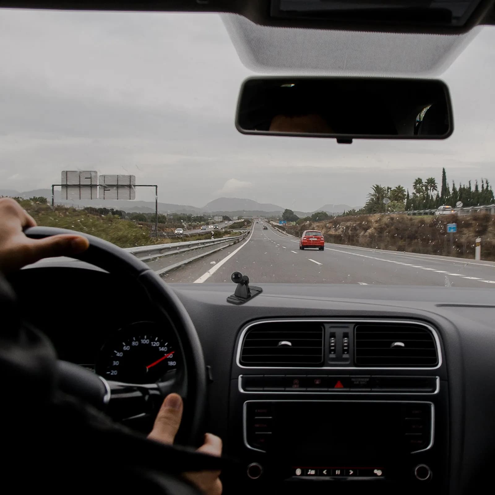 Supporto per Telefono con Testa a Sfera, Base Compatta per Auto, Supporto Universale per Telefono da Auto