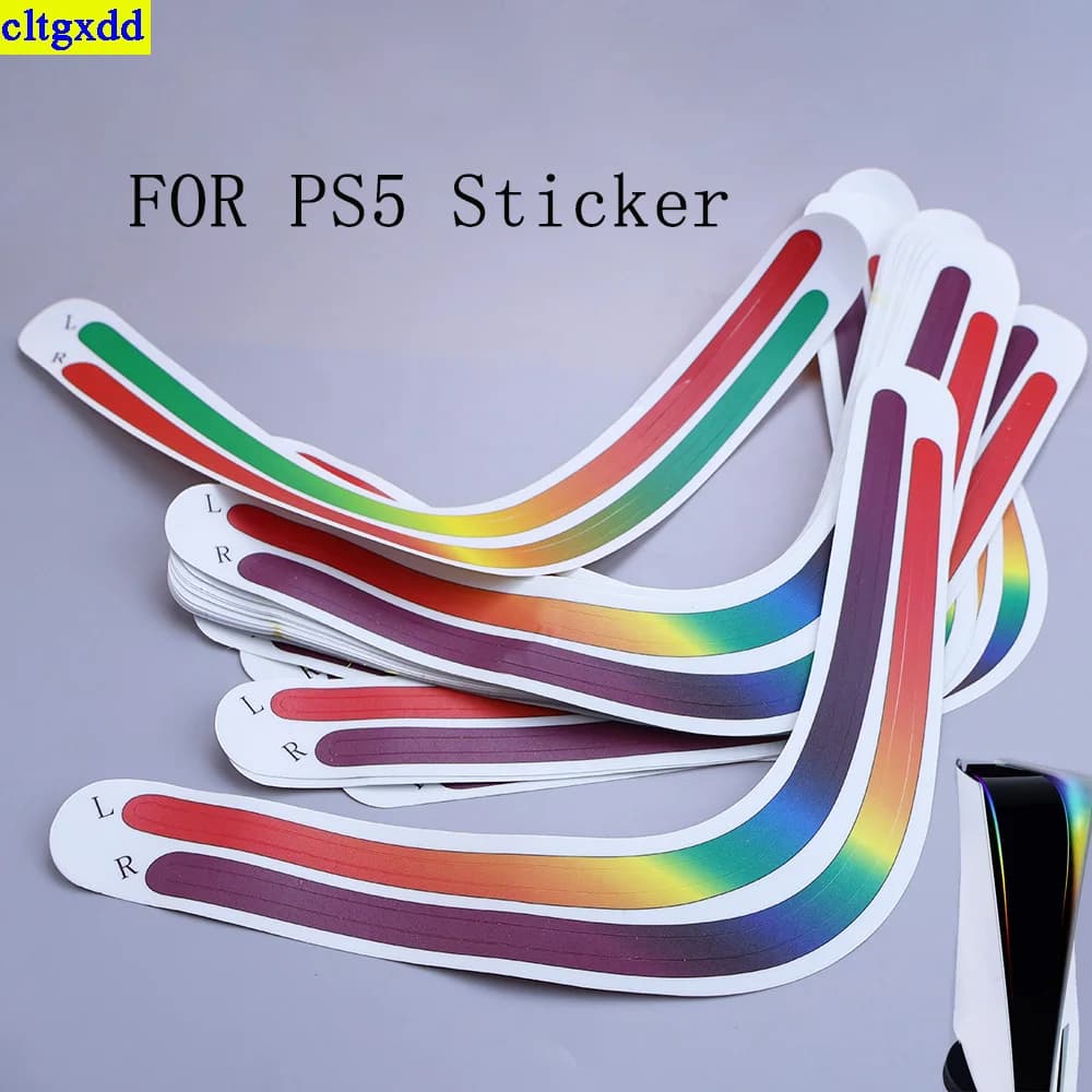 Cltgxdd 1 pezzo PER controller host PS5 arcobaleno striscia di luce adesivo sfumato carta autoadesiva striscia di luce a LED accessori di gioco