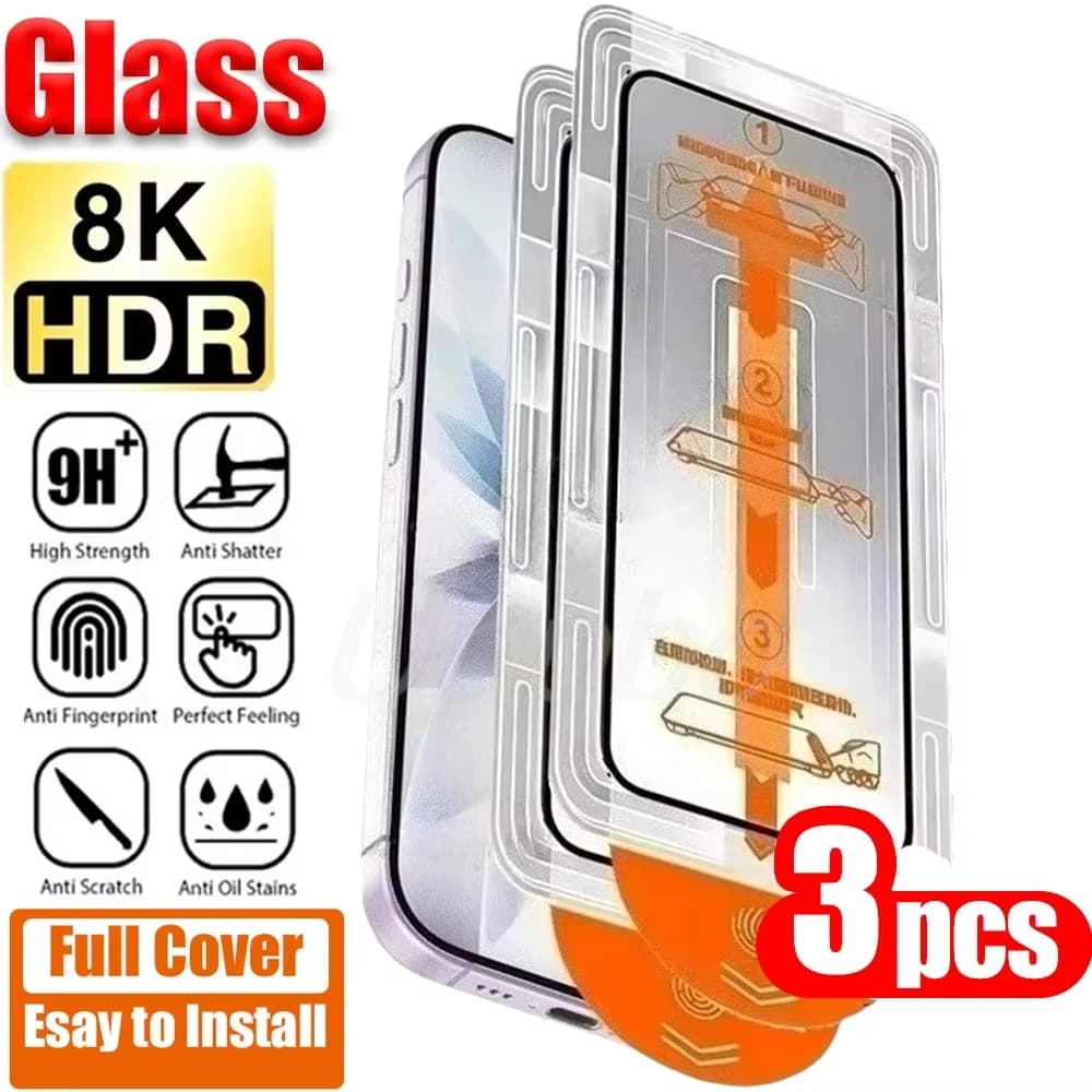 Dust Free Installation Screen Protector For Poco X7 F7 Pro M7 X6 X5 X4 X3 M6 M4 F3 F5 F6 Pro C75 C65 Anti-Scratch Tempered Glass