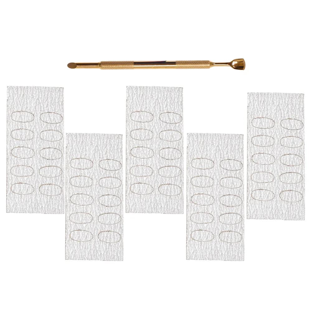 Set di 1 Spingicuticole a Doppia Punta in Acciaio per Manicure e Pedicure, Strumento per la Pulizia delle Unghie, Raschietto per Gel Polish