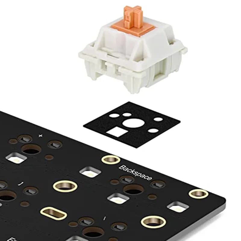 120 Pieces Poron PE EVA Foam Bearings for Mechanical Keyboard Switch, Hot-swap, for Replacement and Repair