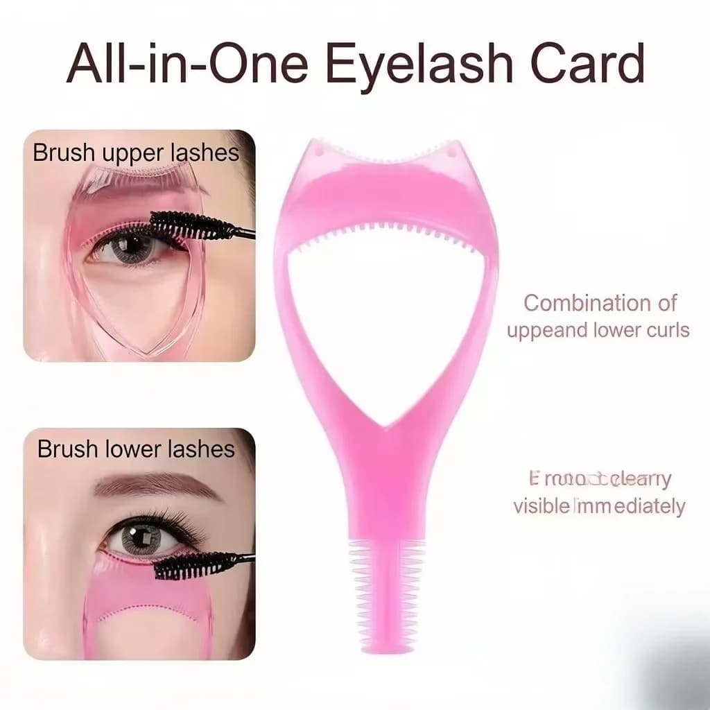 3 applicatori per mascara riutilizzabili, protezione per ciglia 3 in 1 con pettine