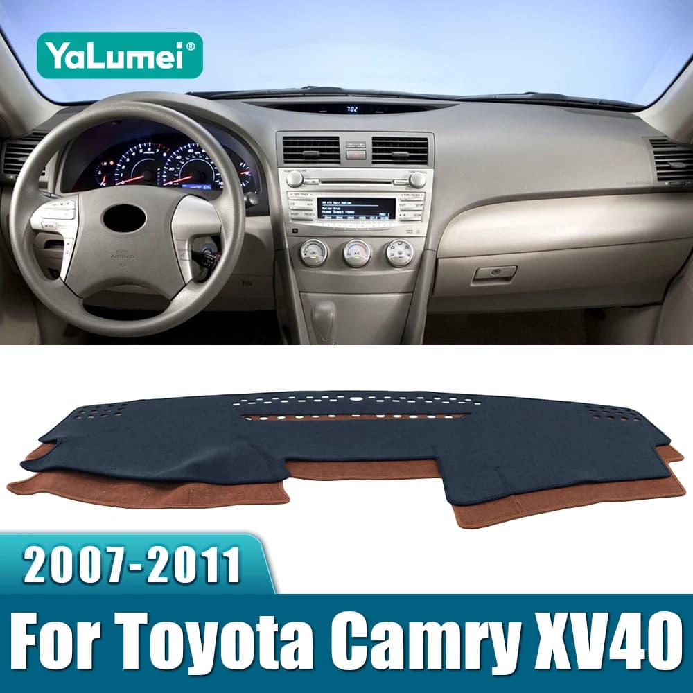 Per Toyota Camry XV40 40 2007 2008 2009 2010 2011 Copertura del cruscotto dell'auto Evitare la luce Pad Tappeti anti-UV Tappetino antiscivolo Accessori