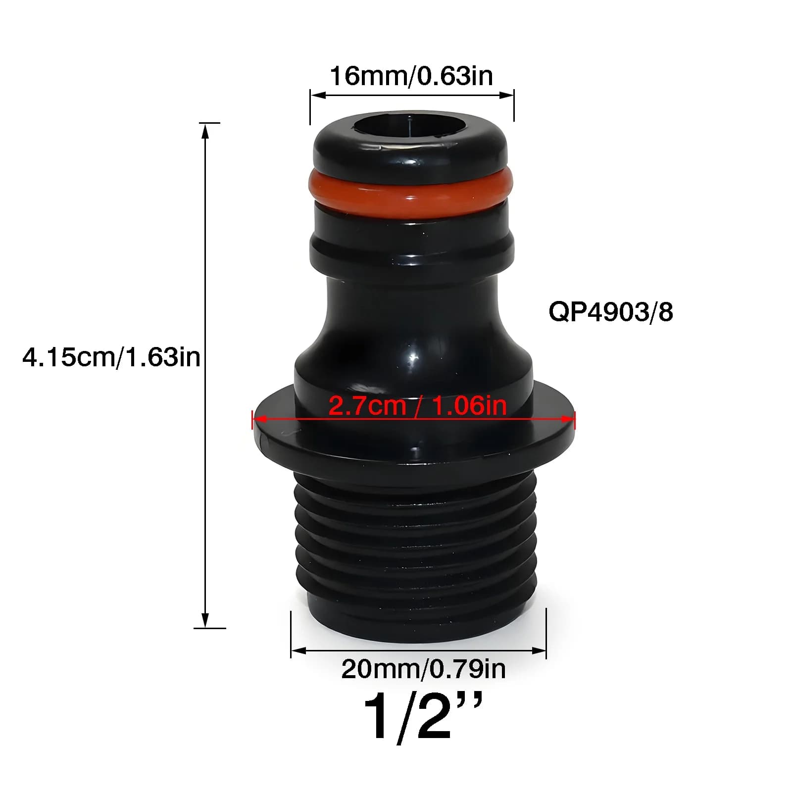 1/2" 3/4" Brass Tap Nipple Connector Garden Hose Quick Connect Water Gun Hose Fittings Garden Watering Tools