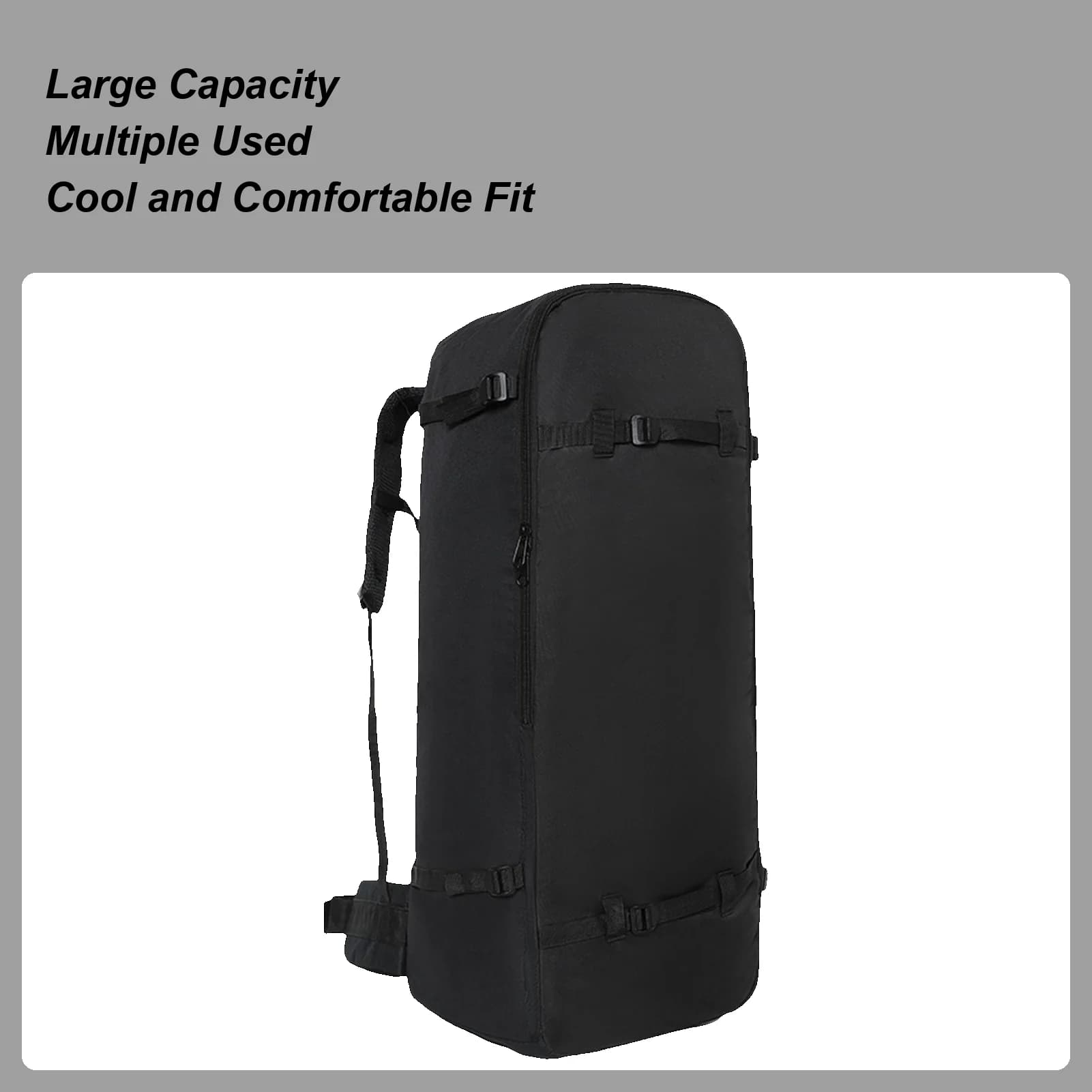 Zaino per paddle board Borsa per paddle per kayak regolabile Porta asciugamani leggero e impermeabile per campeggio, escursionismo, pesca in spiaggia