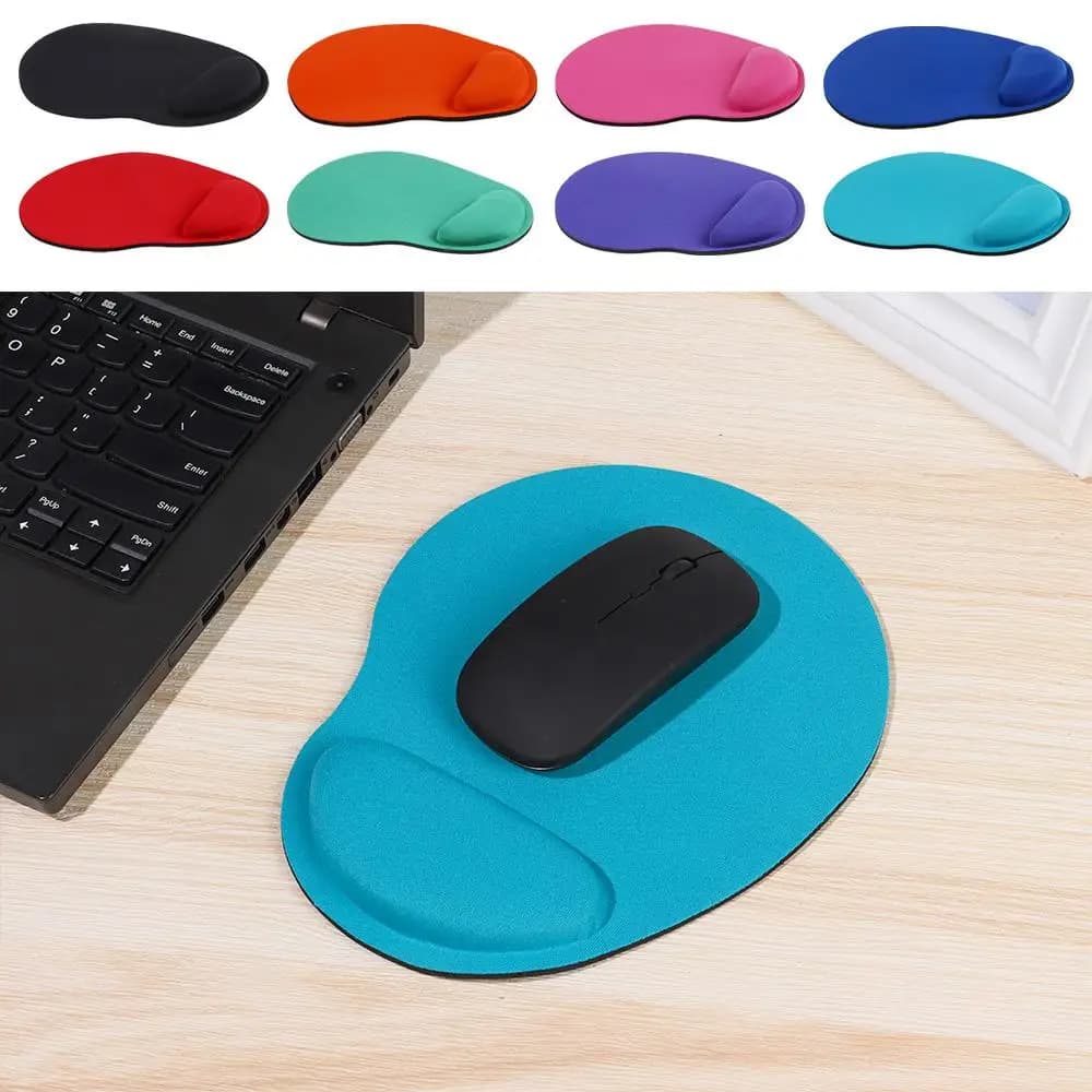 Tappetino per mouse colorato Tappetino per mouse ergonomico Supporto per polso morbido antiscivolo Comodo regalo per uomo Donna Tappetino per mouse Tappetino per mouse nero