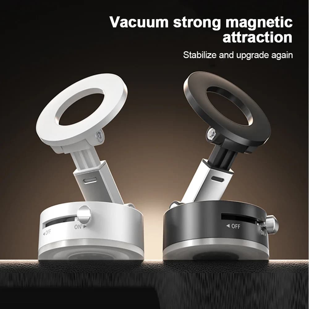 Supporto magnetico universale per telefono per auto Staffa GPS pieghevole per aspirazione sottovuoto per bagno da palestra Iphone 16 15 14 13 12 Pro Max Samsung