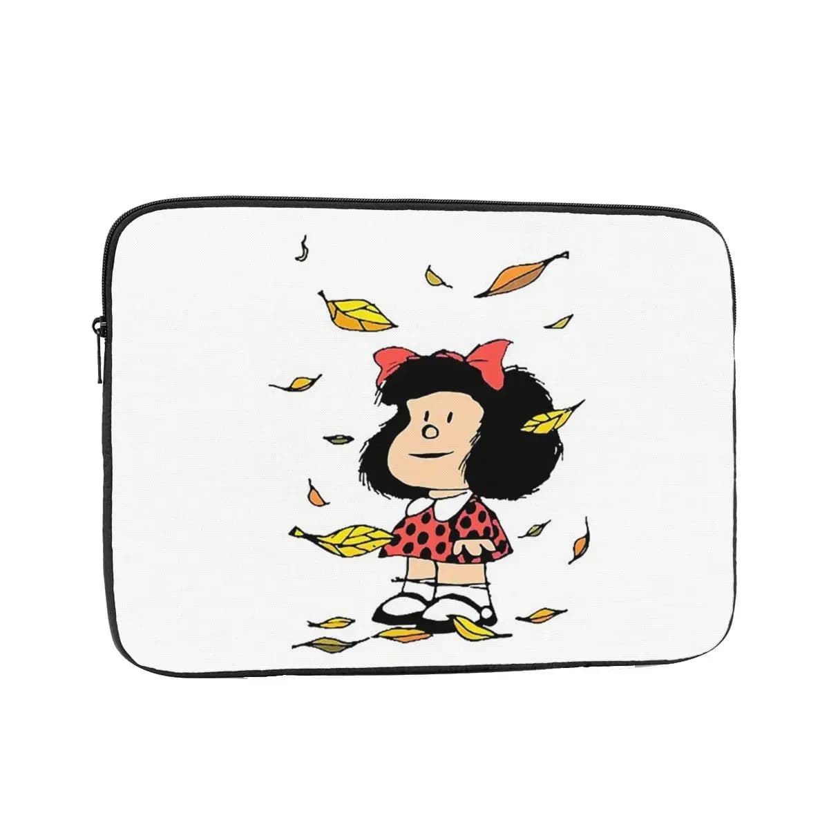 Mafalda Autumn Leaves Quino Comic Argentino 12 13 15 17 pollici Laptop Liner Sleeve Custodia per notebook Custodia antiurto