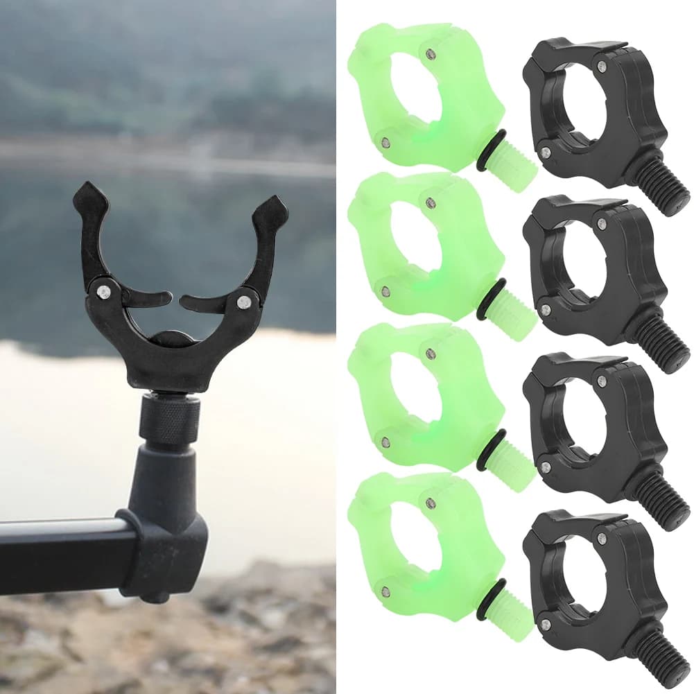 4PCS Magnetic Bracket Head Automatic Adjustment Fishing Rod Tail Rest Holder Tool Accessories