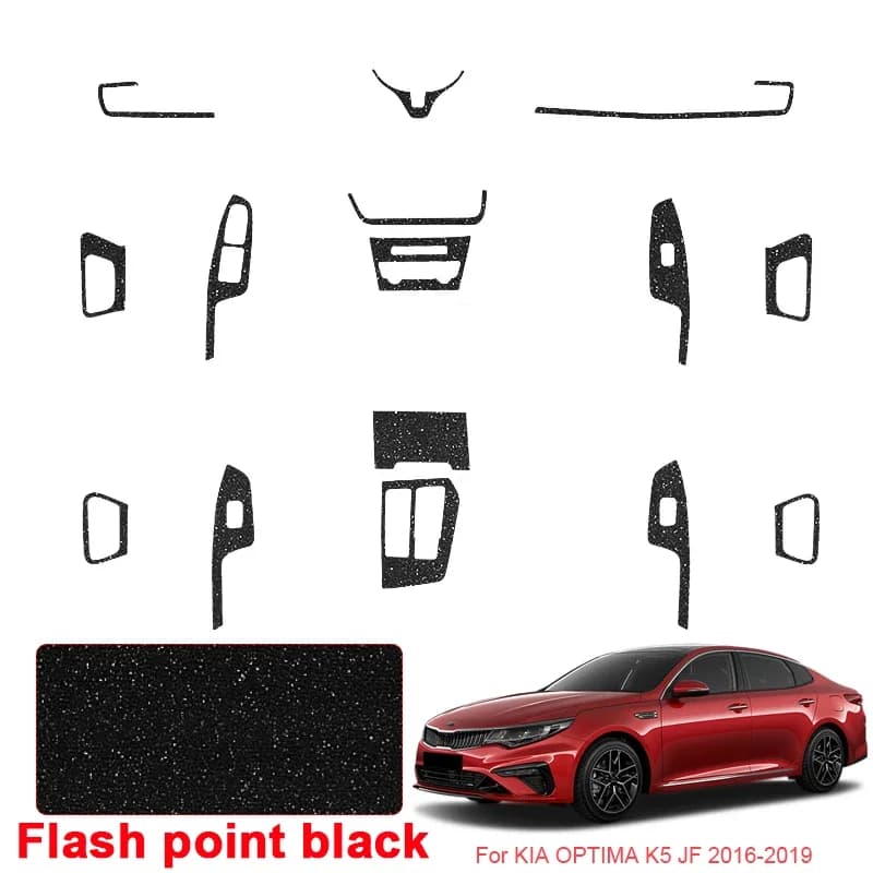 Per KIA OPTIMA K5 JF 2016-2019 Auto Adesivo Interni In Carbonio Auto Finestra di Sollevamento Pannello Della Decalcomania Porta Ingranaggi Pellicola Protettiva Accessorio