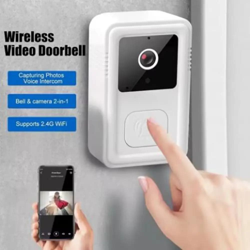 Videocitofono WiFi autoadesivo Campanello video Tuya ricaricabile ad alta definizione Visione notturna a infrarossi Citofono bidirezionale
