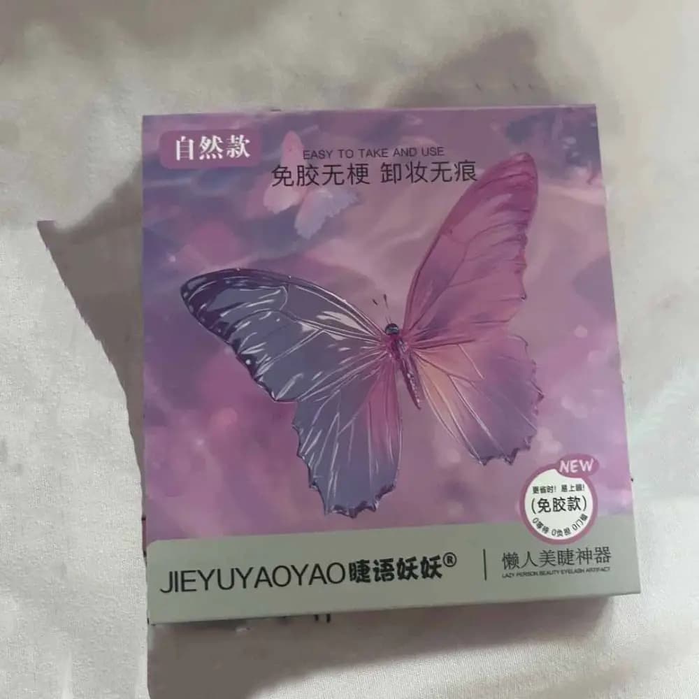 Ciglia Finte Adesive Riutilizzabili per Trucco Fai-da-te, Senza Colla, a Ciuffetti, Individuali, per Innesto