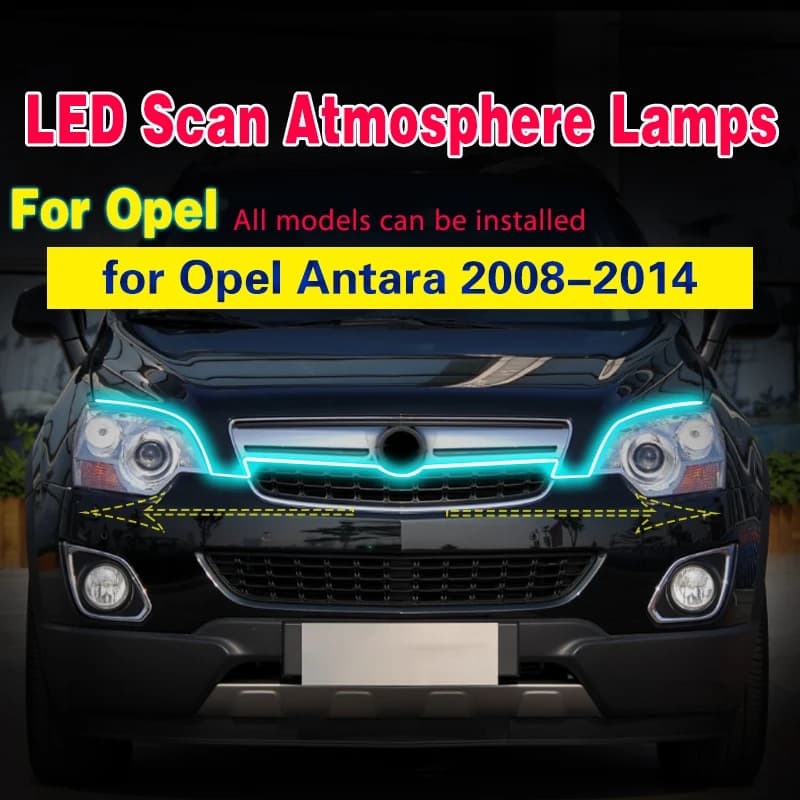 1 pz LED Daytime Running Light DRL universale per Opel Antara 2008-2014 con Start Scan fendinebbia striscia impermeabile flessibile 12V