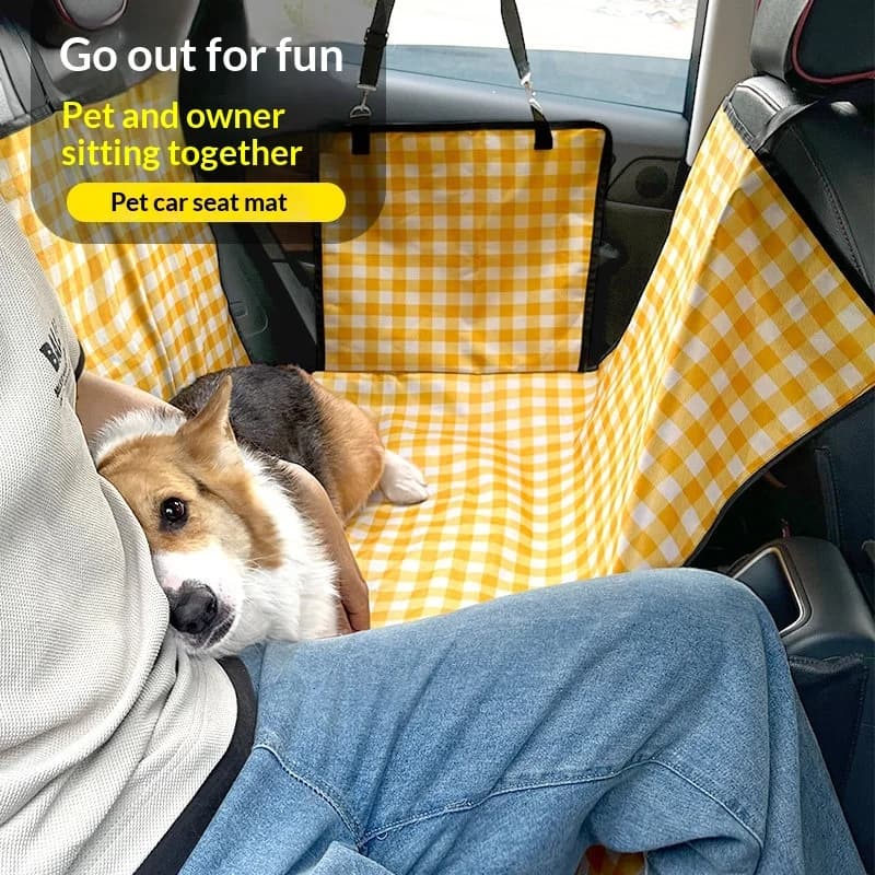 For Car Pet Mat Waterproof Cover for Dogs and Cats Auto Seat Protective Mat with Rear Front Row