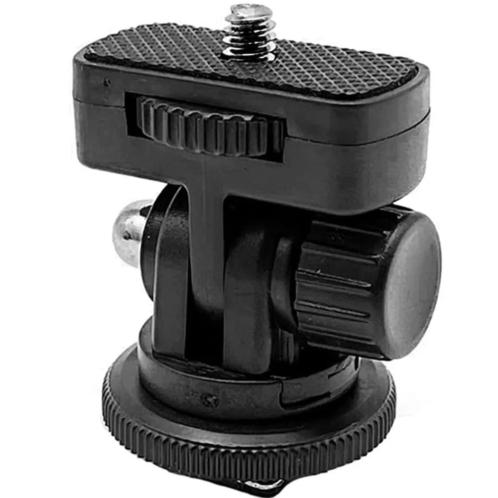 Adjustable Camera Cold Shoe Mount Adapter to 1/4 Screw Monitor Bracket for DSLR Rig Flash LED Light Microphone DIY Holder