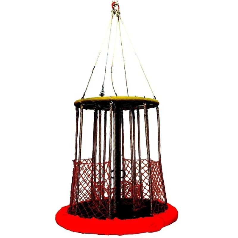 Steel Wire Rope Marine Personnel Transfer Basket Heavy Duty Offshore Crew Transfer Basket With Inflatable Buoy Ring Customized