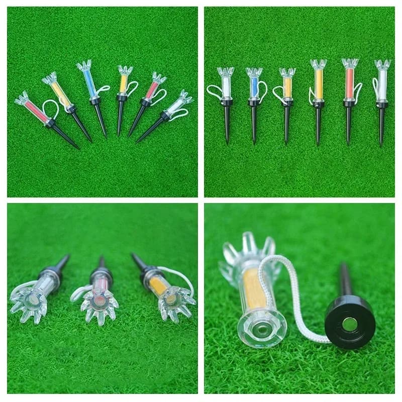 5 pezzi/set Migliora il tuo gioco da golf con il set di magliette da golf in plastica magnetica Caiton da 5 pezzi - Rimbalzo a 360 gradi