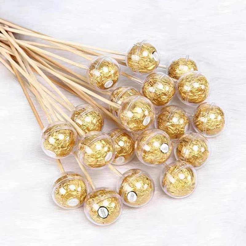 20/30/50pcs Clear Chocolate Wrapper Box Truffle Liner Flower Candy Box Chocolate Ball Holder Case Valentine's Day Gift Boxes
