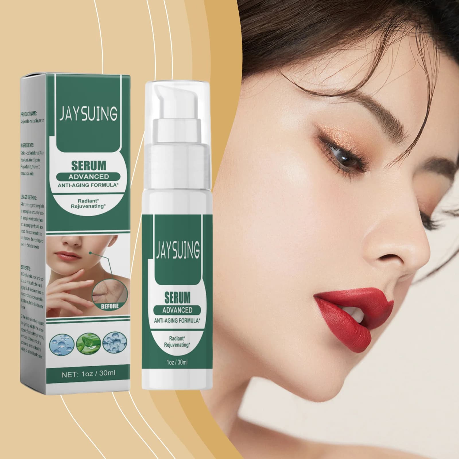 Essenza viso idratante rapida Riparazione elastica Ridurre i pori Rassodante Antiossidante Illumina Temperate Rimuovi le linee sottili Essenze