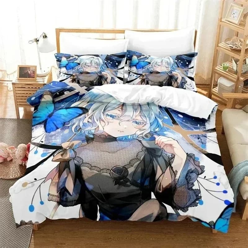 The case of study of the Vanitas 3D printed bedding set suitable for the bedroom Set duvet with nursery Textiles for the home of children