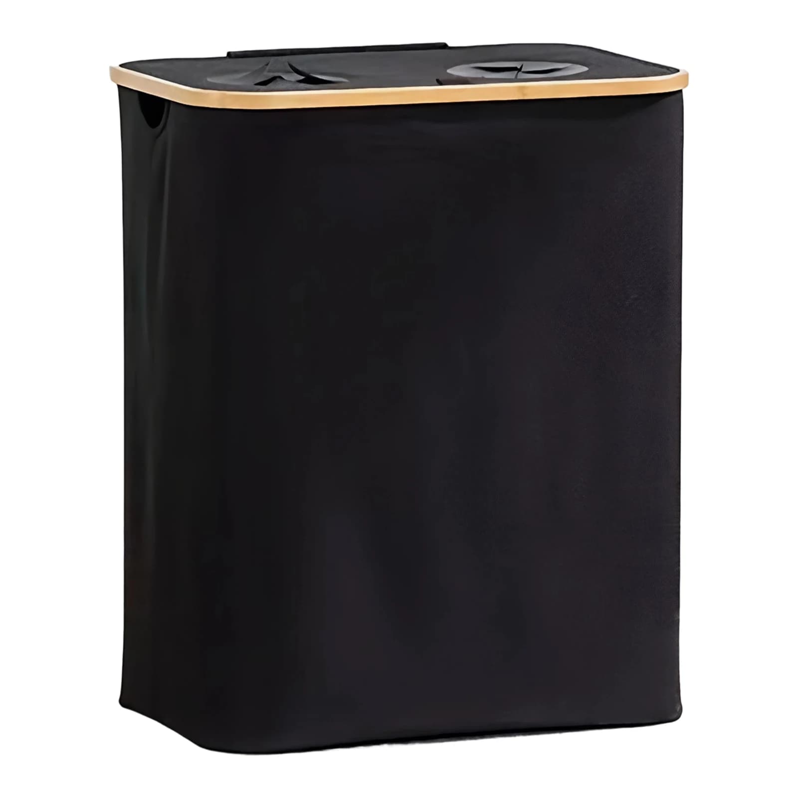 140 litre Oxford folding basket, 2 sections, with removable cover and bag, for home and dorm