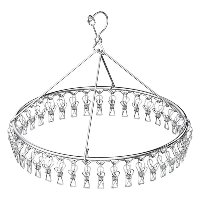 Round hanger in stainless steel anti-wind coat hanger coat racks sock towel stand hangers clothes hook Airer Dryer