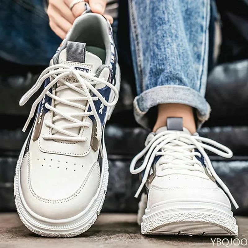 Spring Autumn New casual comfortable men's shoes with low cut Sneakers versatile fashionable Simple table shoes with height rise