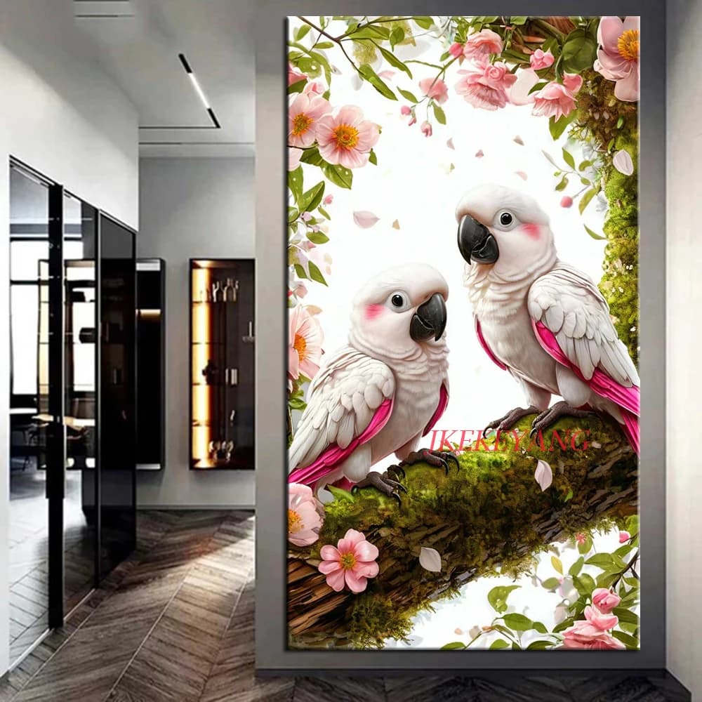 DIY Diamond Painting Cross Stitch Beautiful Parrots and Owl Full Drills Diamond Mosaic 2025 New Collection Home Decor Gift