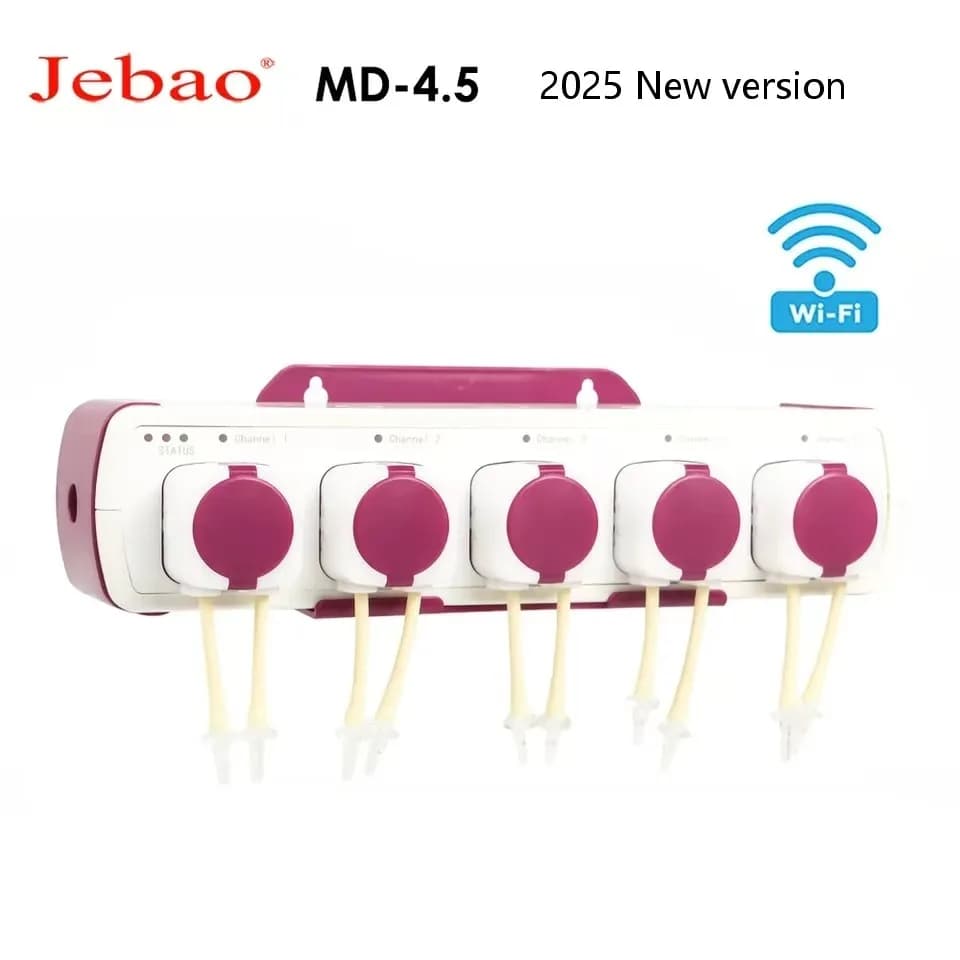 Jebao Jecod Dosatore intelligente MD-4.5 WiFi Controllo manuale Acquario Pompa dosatrice automatica per acquario di barriera corallina