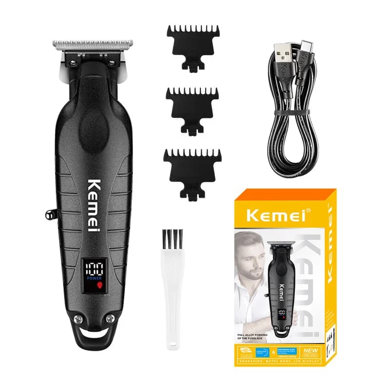 Kemei KM-2293 tagliacapelli tagliacapelli elettrico professionale ricaricabile tagliacapelli Cordless Type-c Zero Gapped Cutting