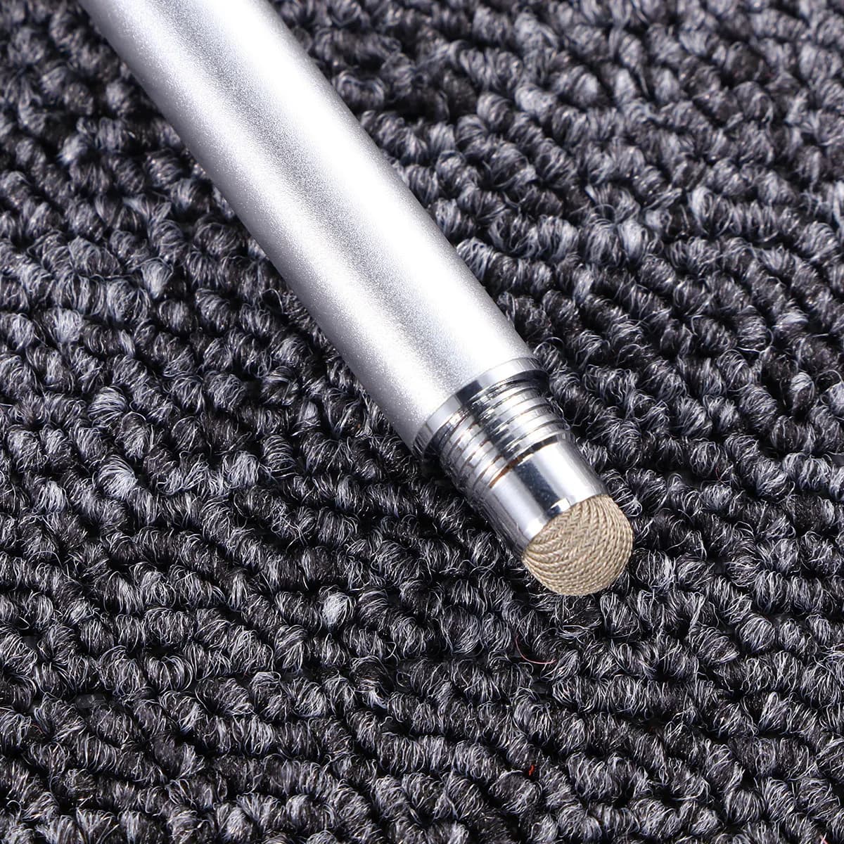 2 in 1 Capacitive Stylus Pen Disc Tip Fiber Tip Precision Touch Screen Stylus for Tablets Smartphones Drawing Note Taking Red
