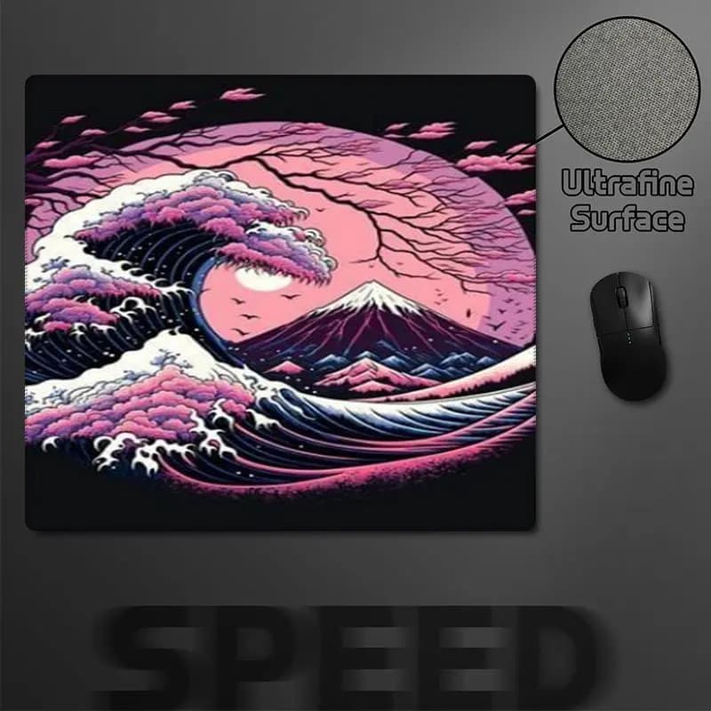 Tappetino per mouse da gioco esteso, superficie in tessuto, base in gomma antiscivolo, per PC, laptop, tastiera, protezione per scrivania da ufficio